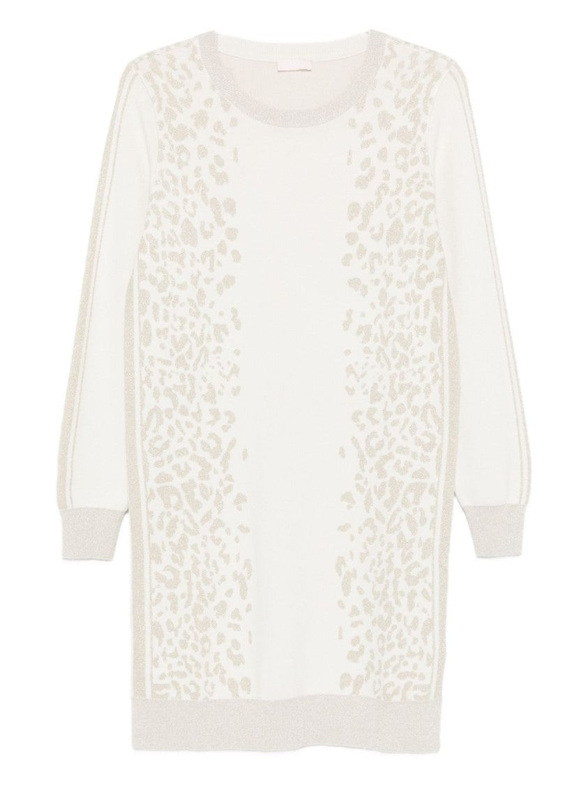 Liu Jo Mini Dress With Elegant Leopard Print