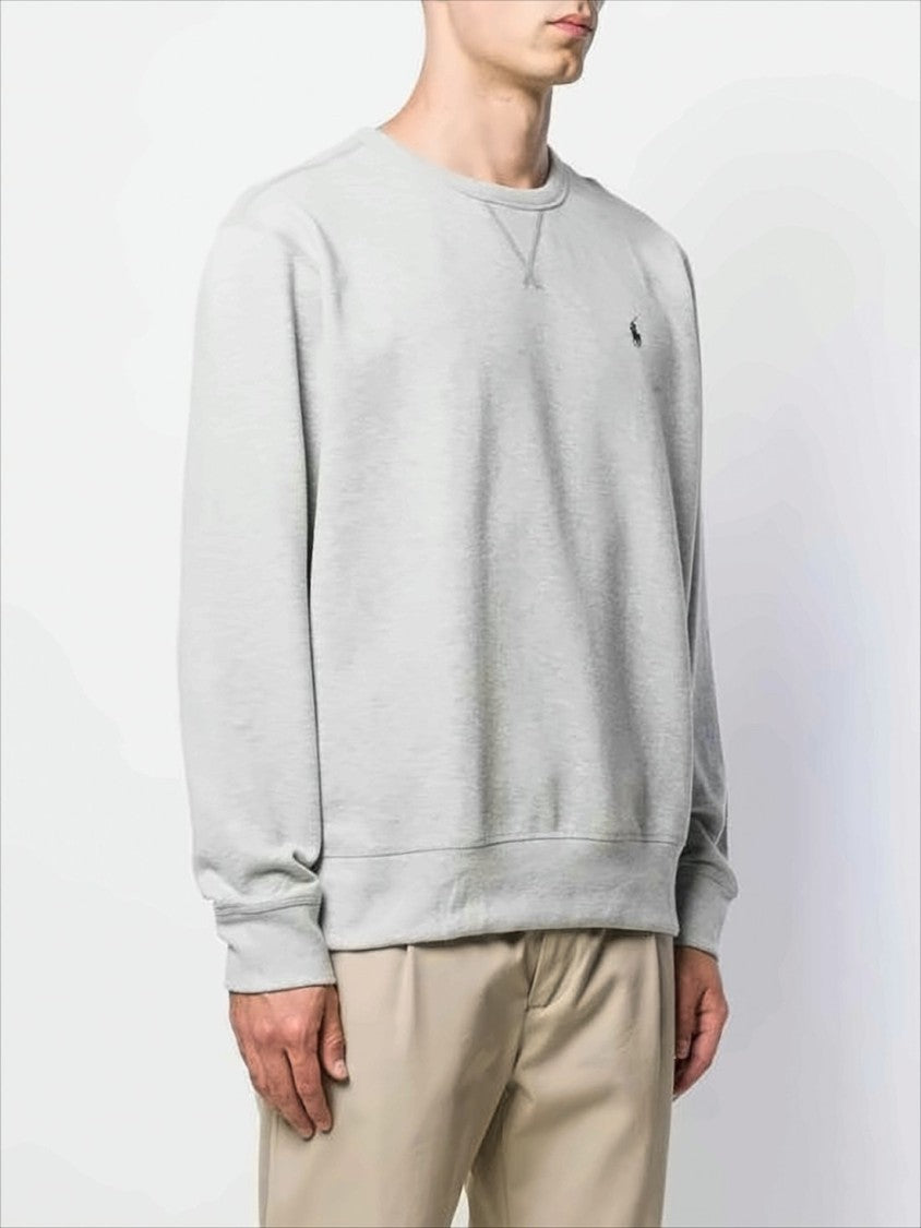 Polo Ralph Lauren Long-Sleeve Heathered Sweatshirt With Classic Crew Neckline