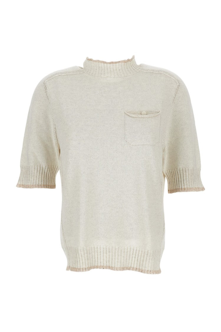 Lorena Antoniazzi White Minimalist Sweater