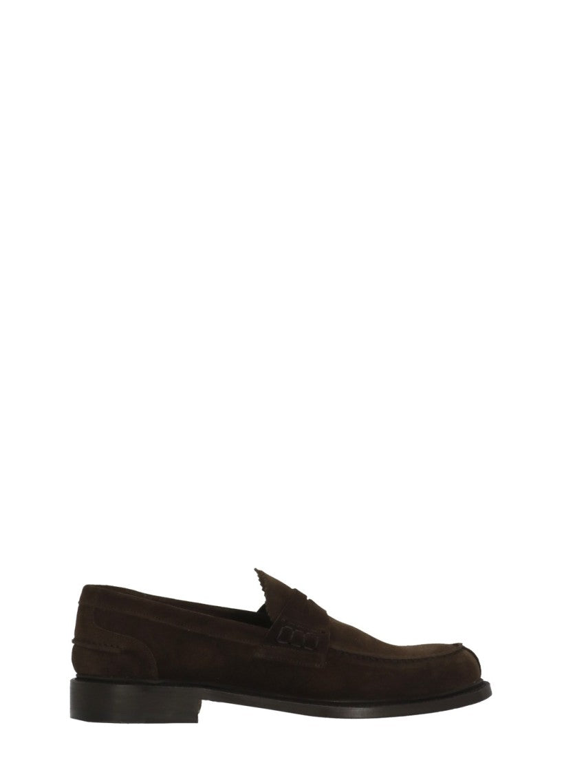 Berwick 1707 Brown Front Mask Suede Loafers