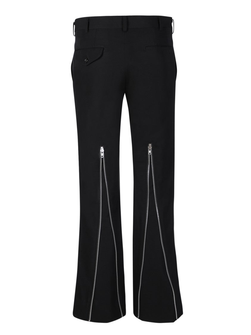Comme Des Garçons Black Wool Blend Trousers