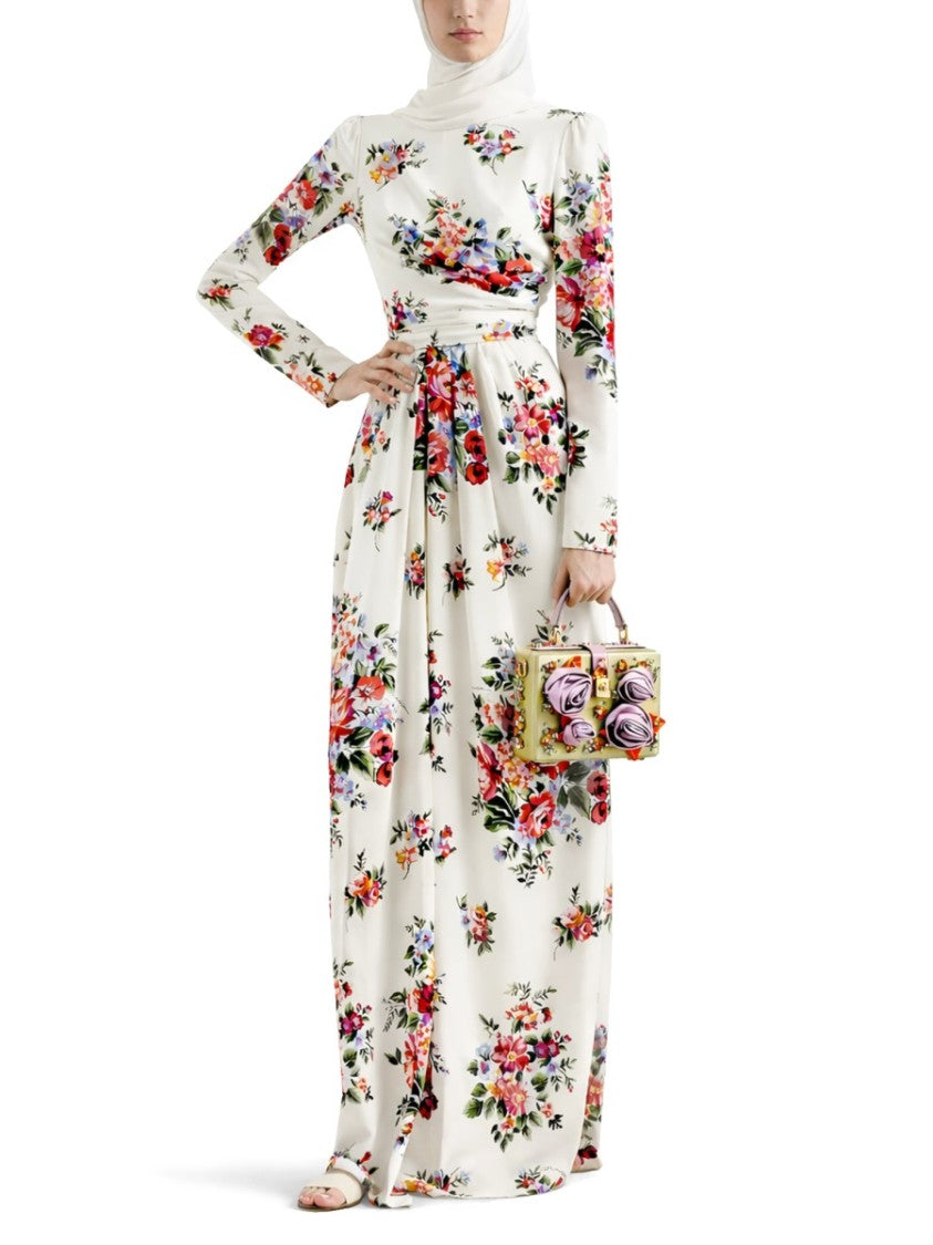 Dolce & Gabbana Floral Print Long Day Dress