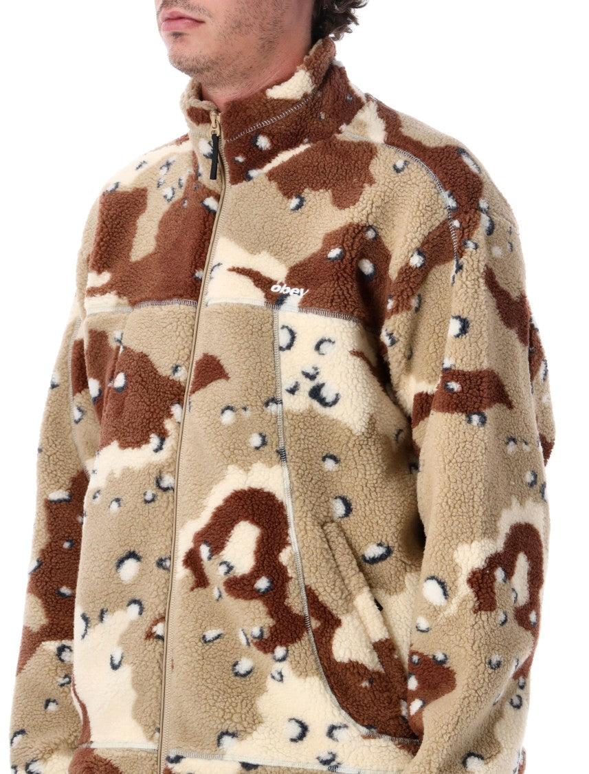 Obey Sherpa Textured Camouflage Jacket By Obey