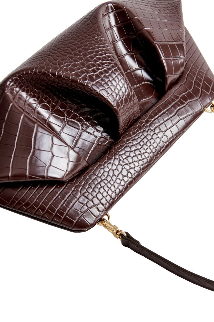 Themoirè Emera Croco Handbag