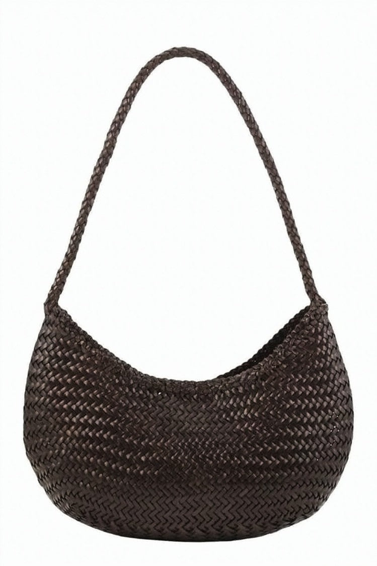 Dragon Diffusion Crescent Shape Braided Strap Shoulder Bag
