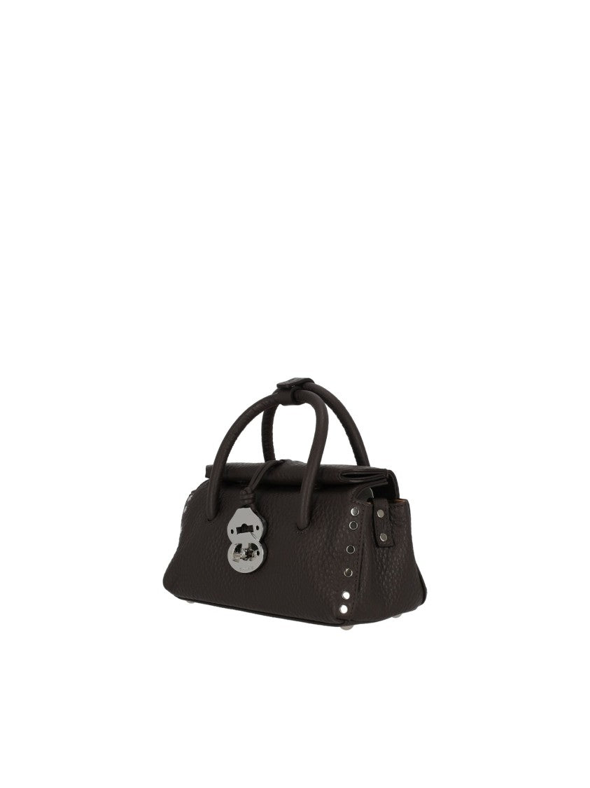 Zanellato Srl Brown Castel Centauro Bovine Leather Shoulder Bag
