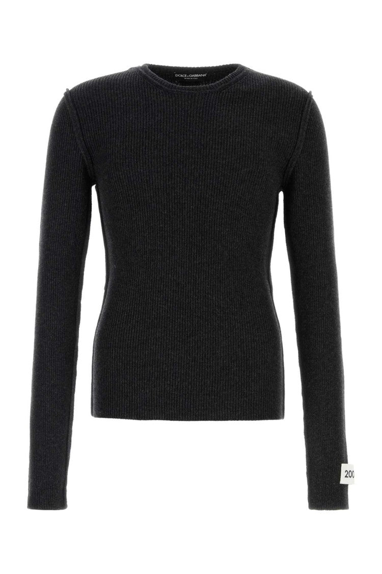 Dolce & Gabbana Slate Wool Blend Sweater
