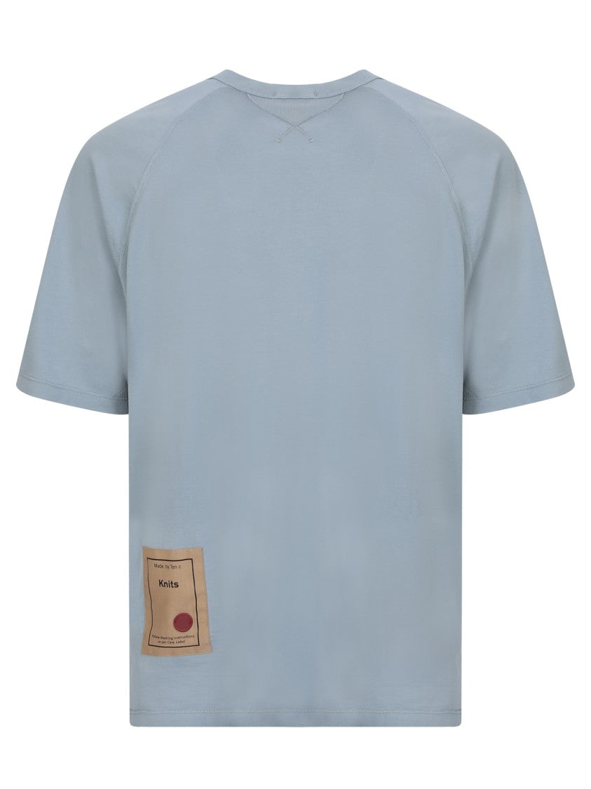 Ten C Blue Cotton T-Shirt
