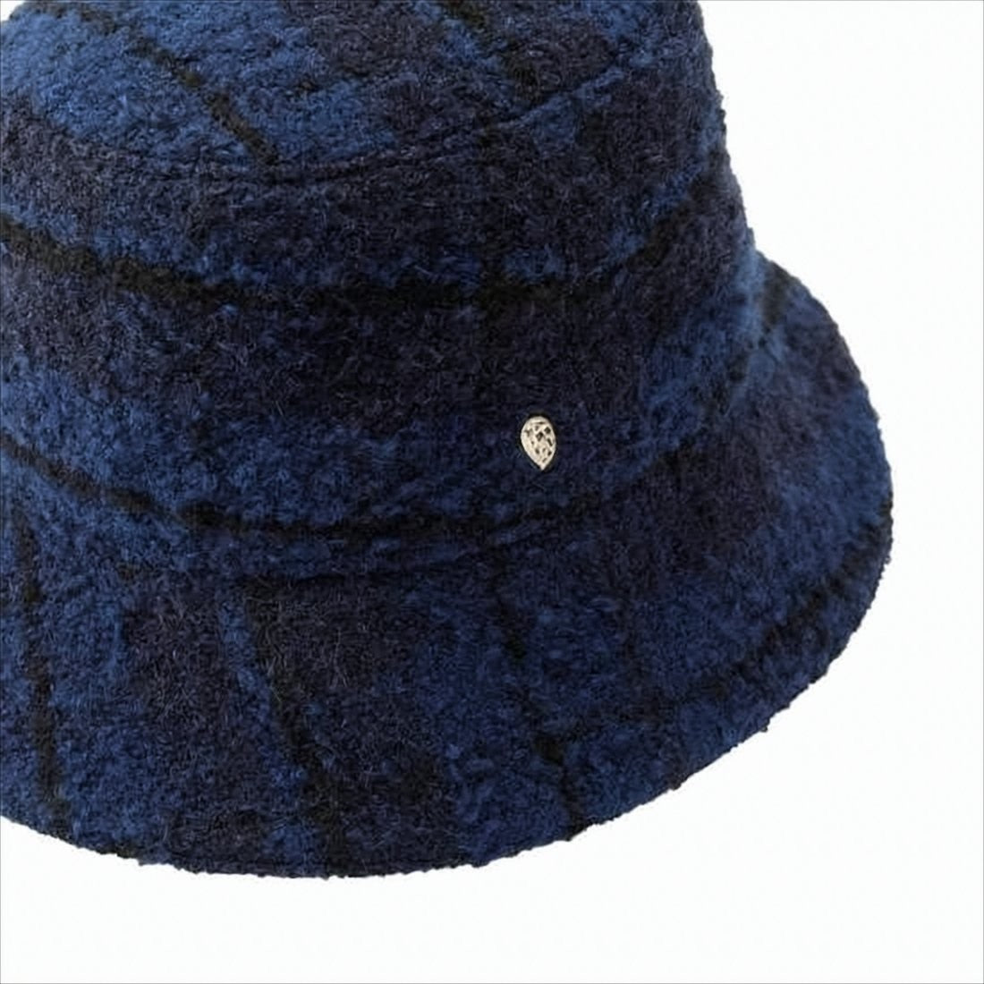 Helen Kaminski Textured Bucket Hat With Deep Checkered Design