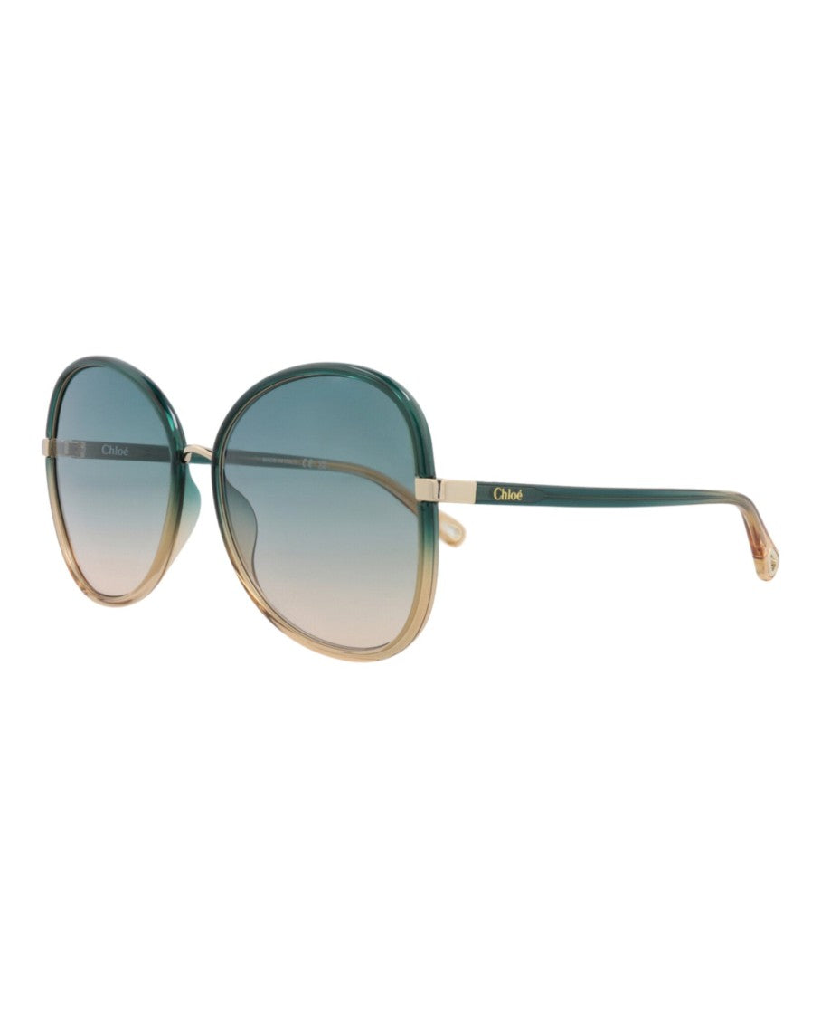 Chloé Round-Frame Injection Sunglasses
