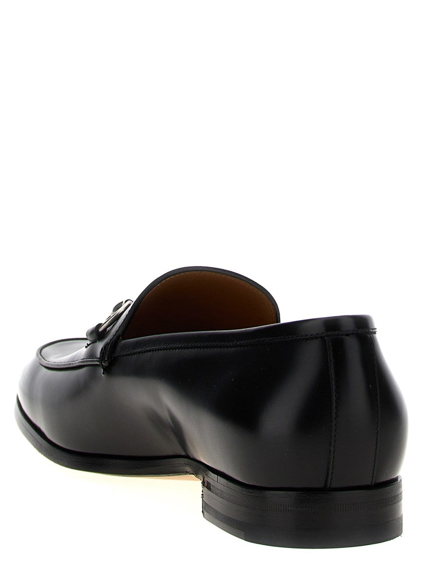 Gucci Leather Loafers With Morsetto Metal Detail