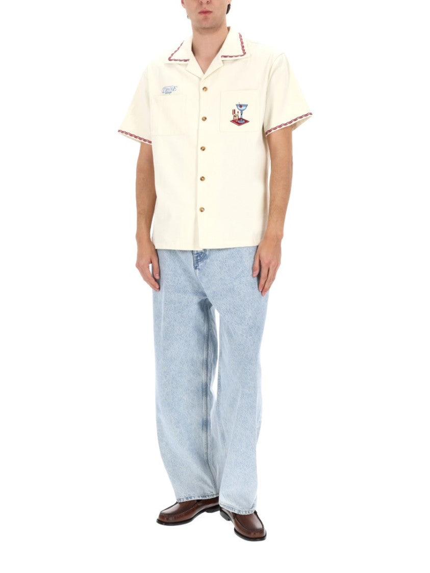 Drôle De Monsieur Light Washed Five-Pocket Baggy Jeans