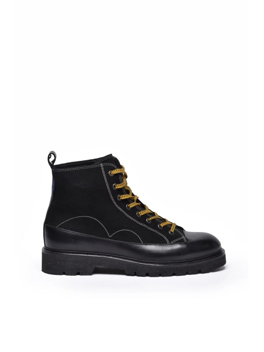 Paul Smith Paul Smith Leather Boot Rubber Sole - Black