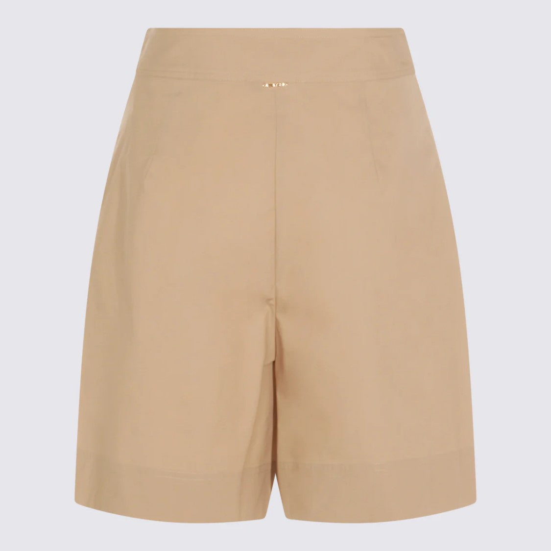Twin-Set High-Waisted Tailored Shorts With Pleats And Flap Pockets