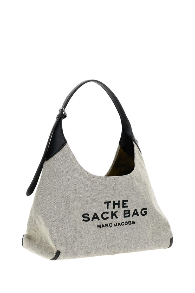 Marc Jacobs The Leather-Trim Canvas Belted Sack Bag
