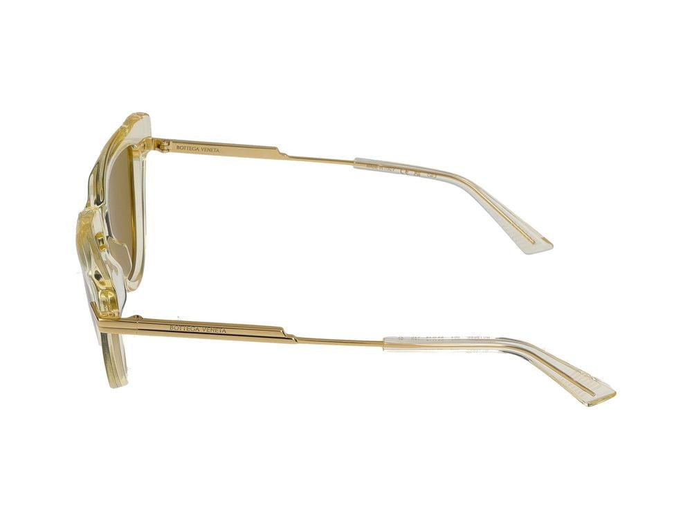 Bottega Veneta Sunglasses Bottega Veneta Bv1265s 004 Yellow Gold Brown 54/15/140