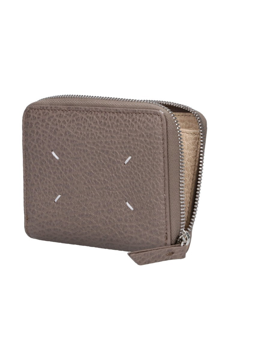 Maison Margiela Taupe Four Stitches Leather Wallet