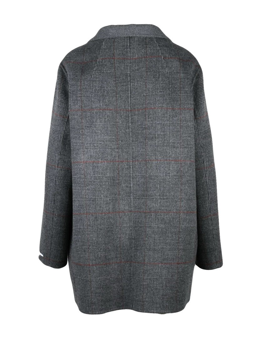 Marella Grey Virgin Wool Coat