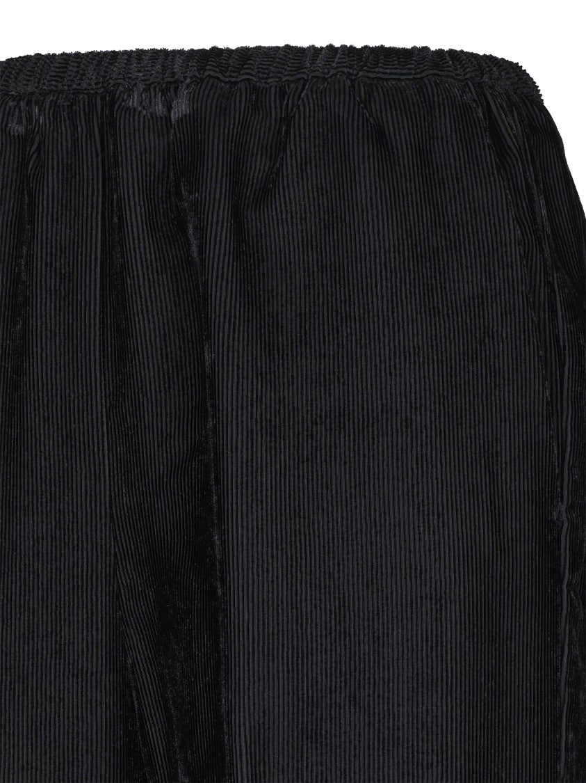 Forte Forte Fluid Ribbed Velvet Trousers With Elasticated Waistband