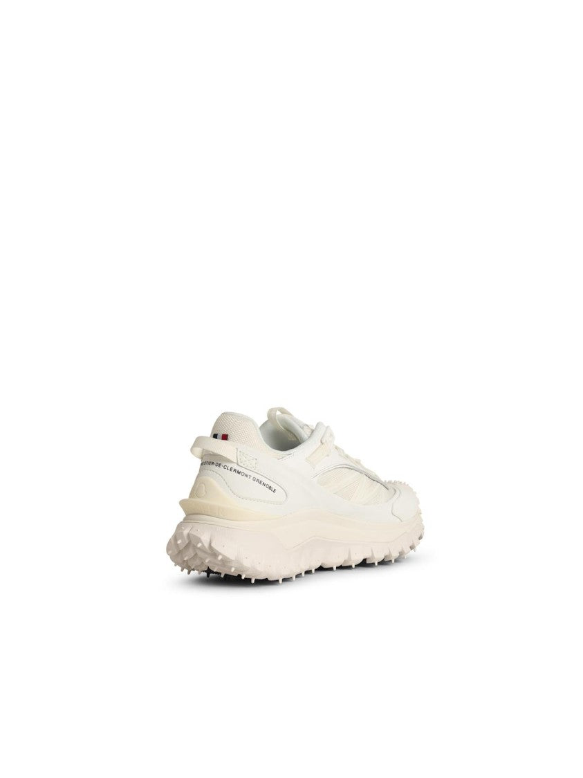 Moncler Trailgrip Gtx' White Leather Blend Sneakers