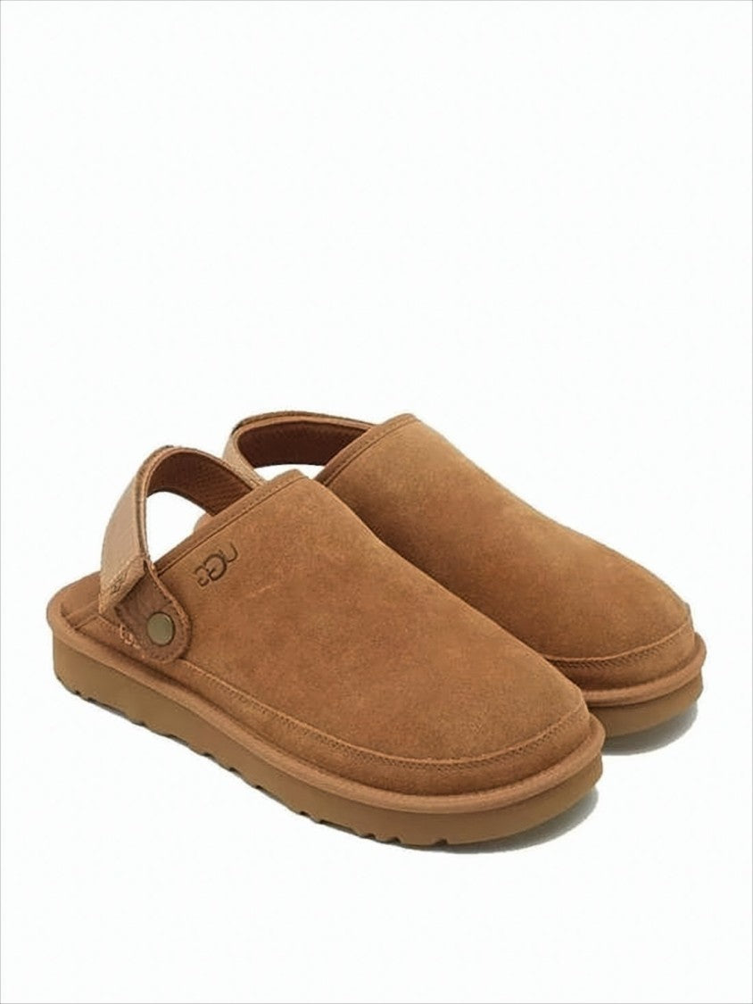 Ugg Suede Slip-On Mules With Adjustable Back Strap