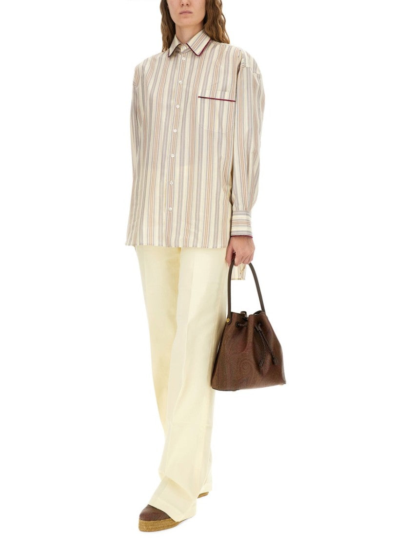 Etro Striped Cotton Shirt
