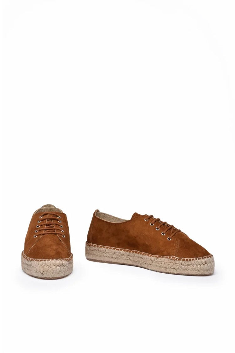 Virreina Lace-Up Espadrilles - Brown