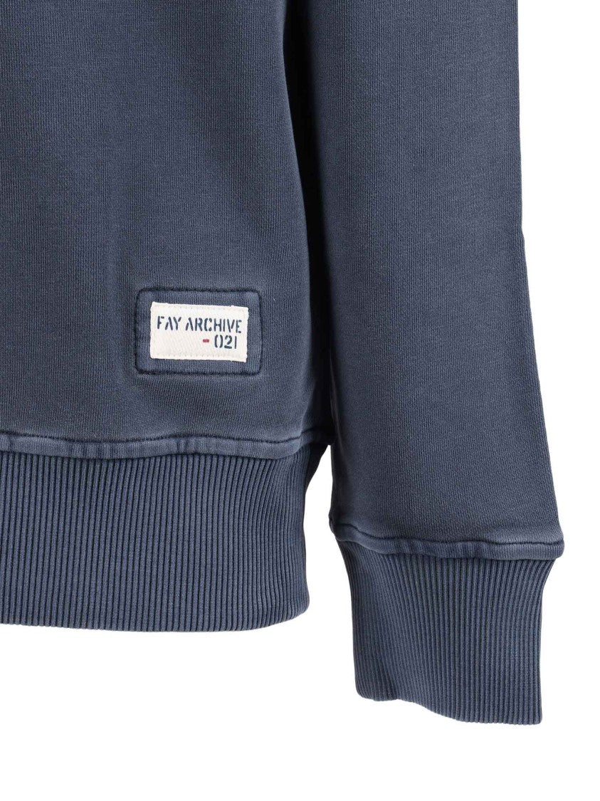 Fay Archive Long Sleeve Cotton Sweatshirt