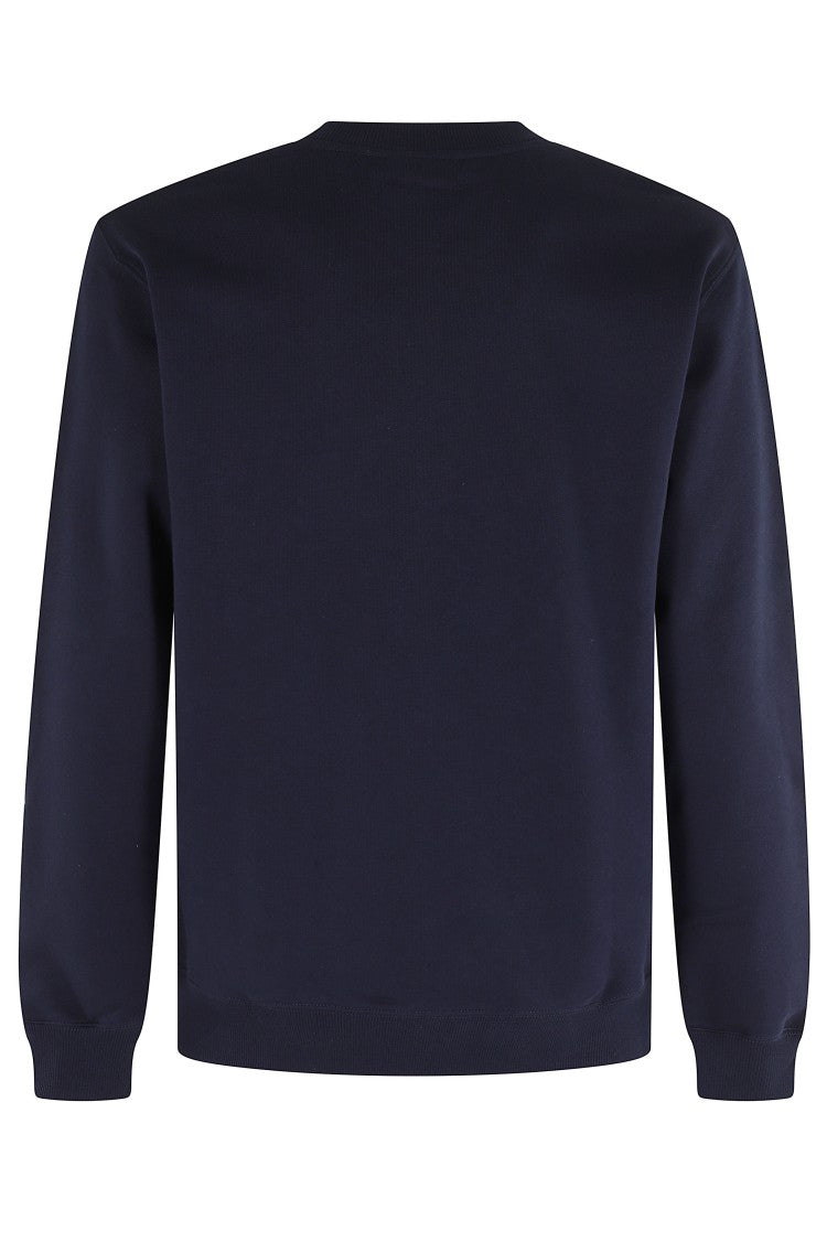 Drôle De Monsieur Navy Le Sweatshirt Slogan Classique Printed-Logo Cotton Sweatshirt