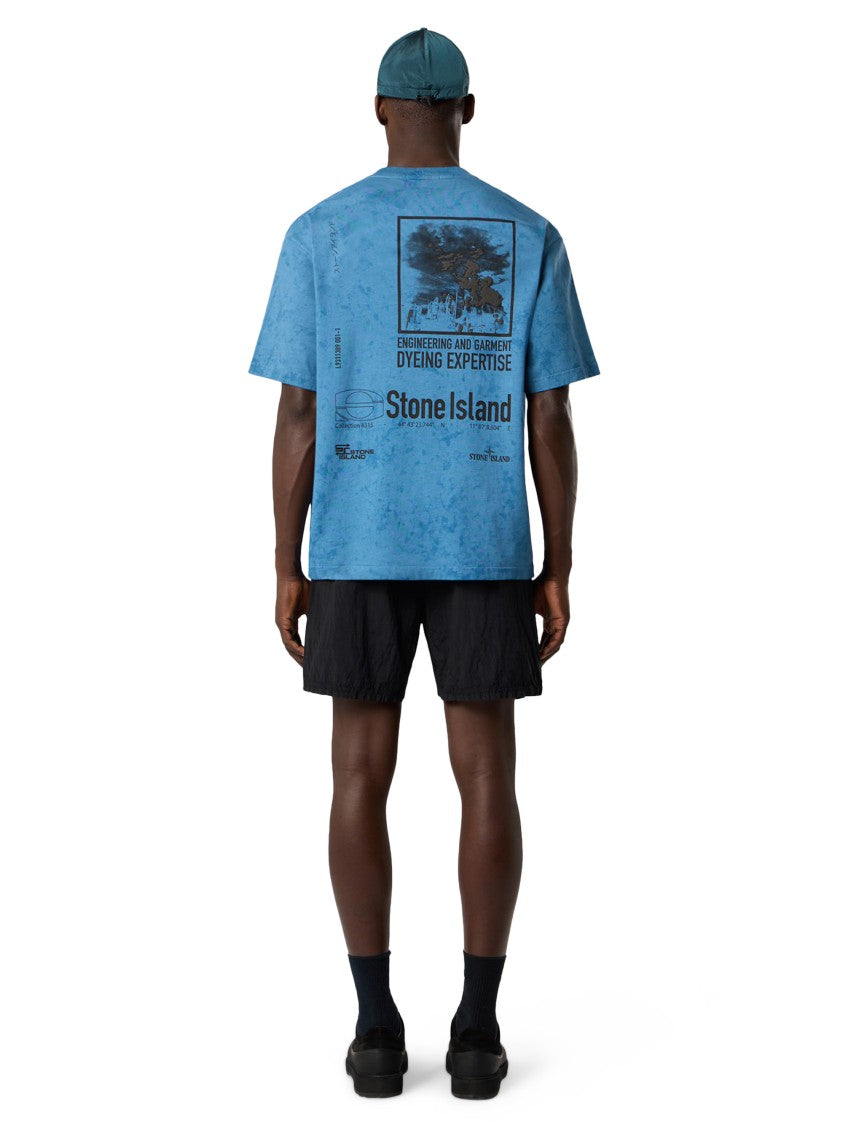 Stone Island Relaxed-Fit Printed T-Shirt With Textured Fabric