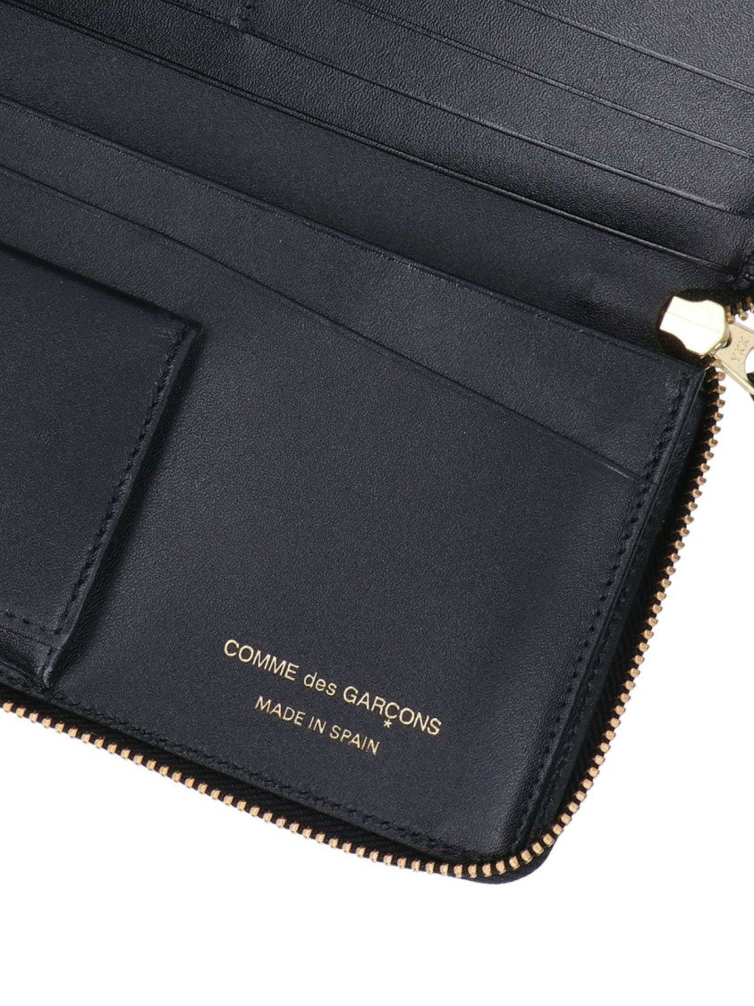 Comme Des Garçons Polka Dot Zip-Around Wallet With Contrasting Print