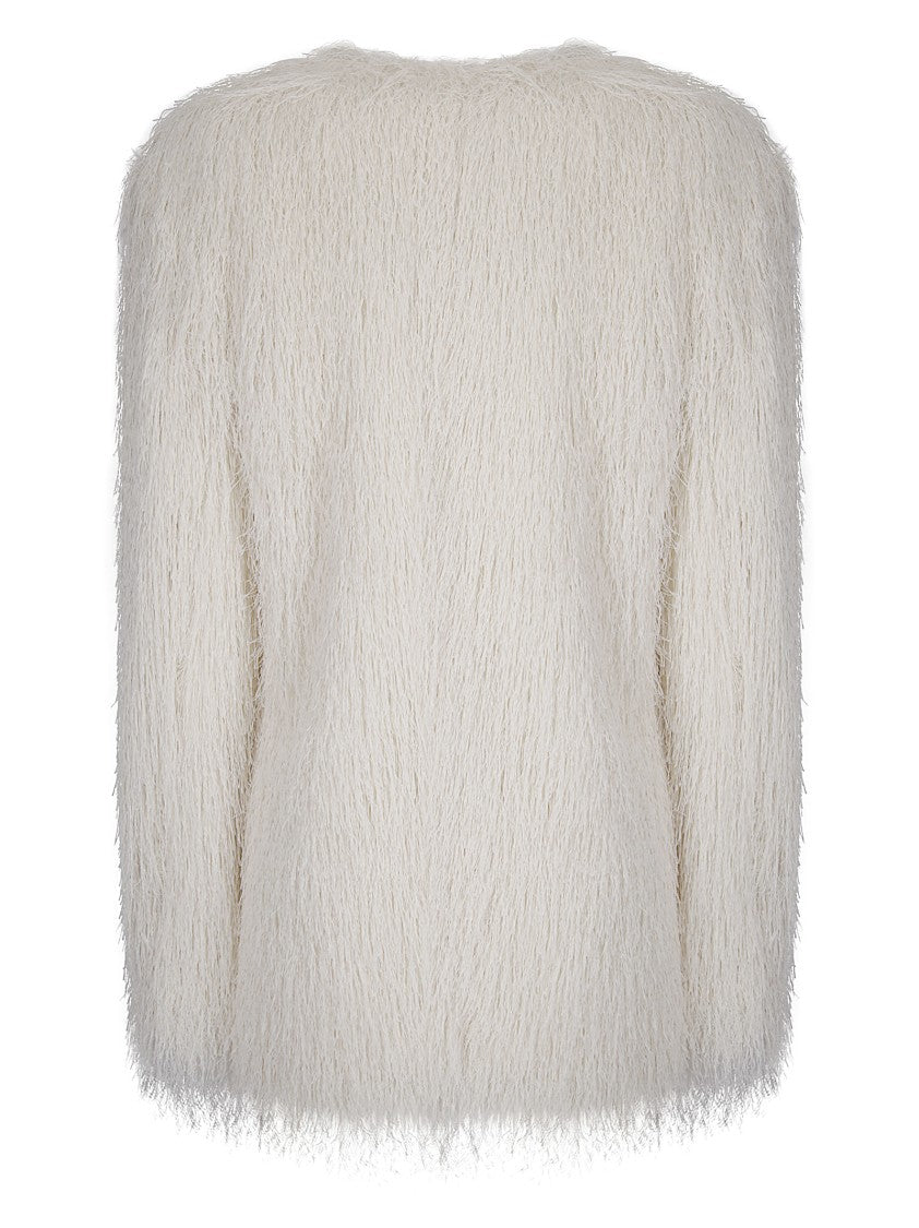 Dries Van Noten Fluid Fringe Jacket With Wrap Closure