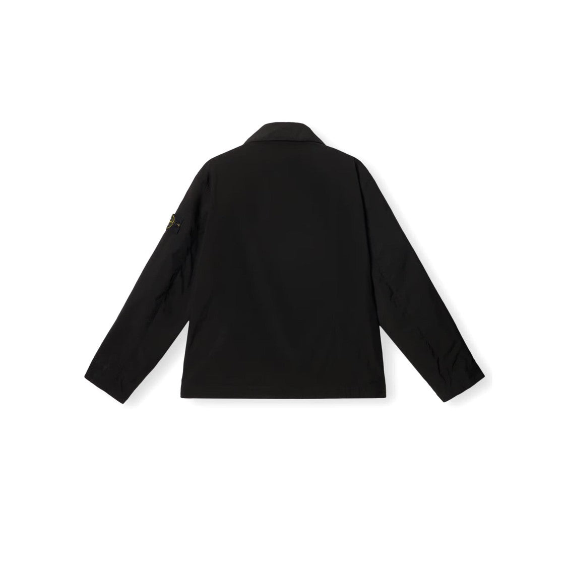 Stone Island Structured Collar Jacket With Button Closure And Relaxed Fit