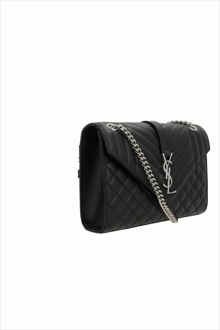 Saint Laurent Textured Calf Leather Shoulder Bag