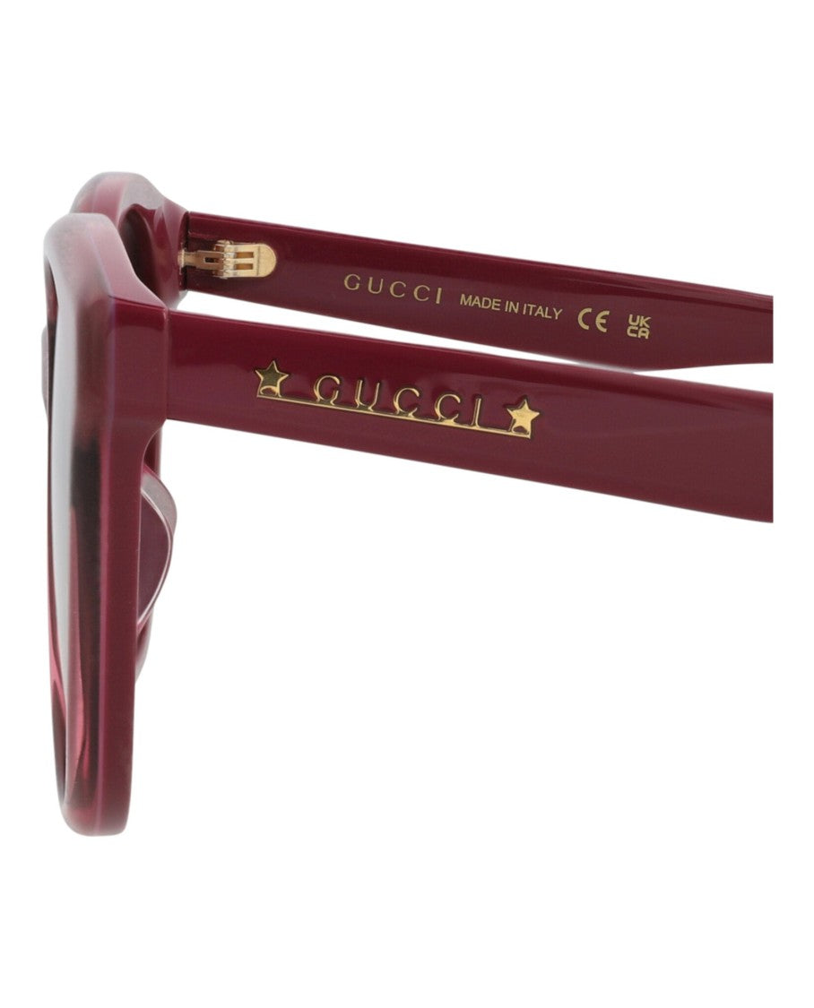 Gucci Round-Frame Acetate Sunglasses