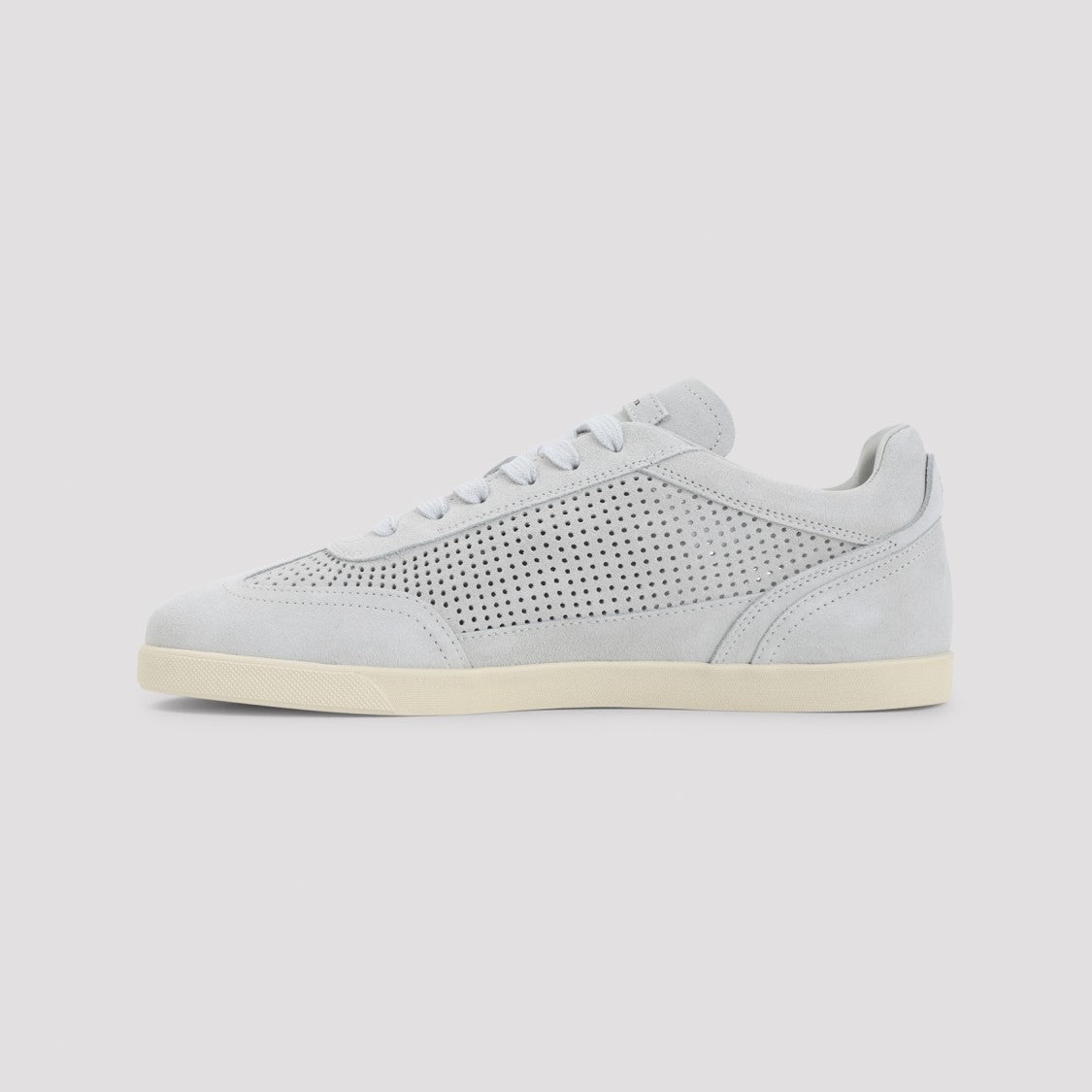 Kiton Low-Top White Sneakers With Perforated Panels