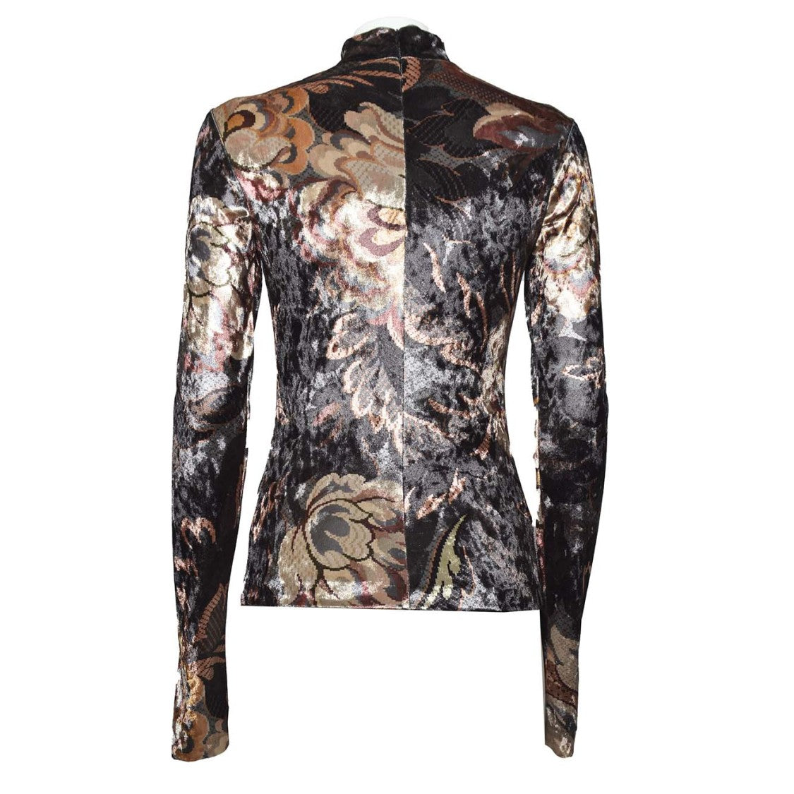 Etro Fitted Top In Multicolored Printed Chenille