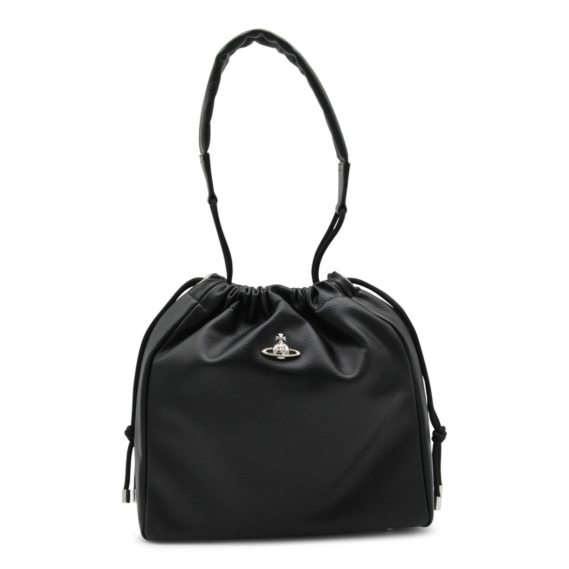 Vivienne Westwood Black Lace-Fastening Satchel