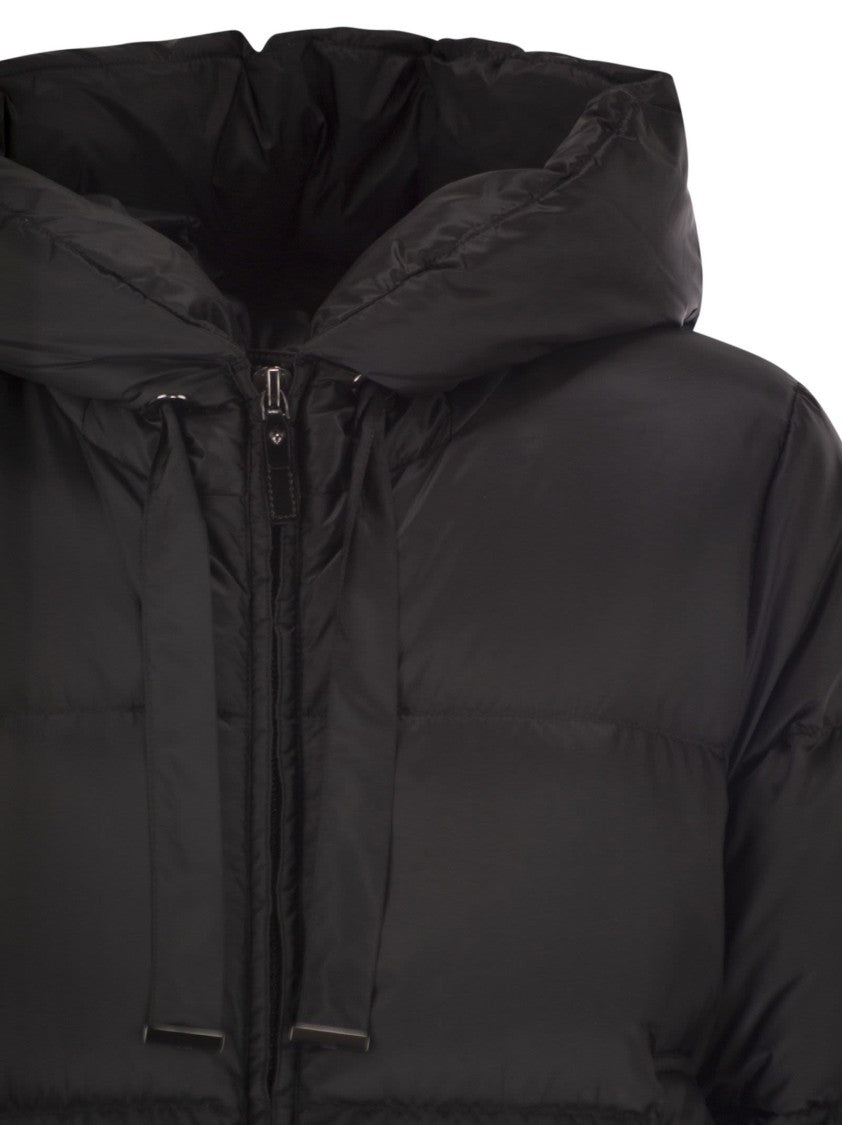 Max Mara Sei - Midi Down Jacket In Water-Repellent Canvas