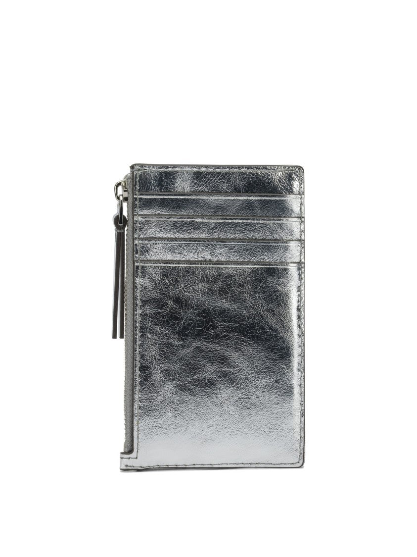 Tory Burch Quilted Metallic Leather Wallet
