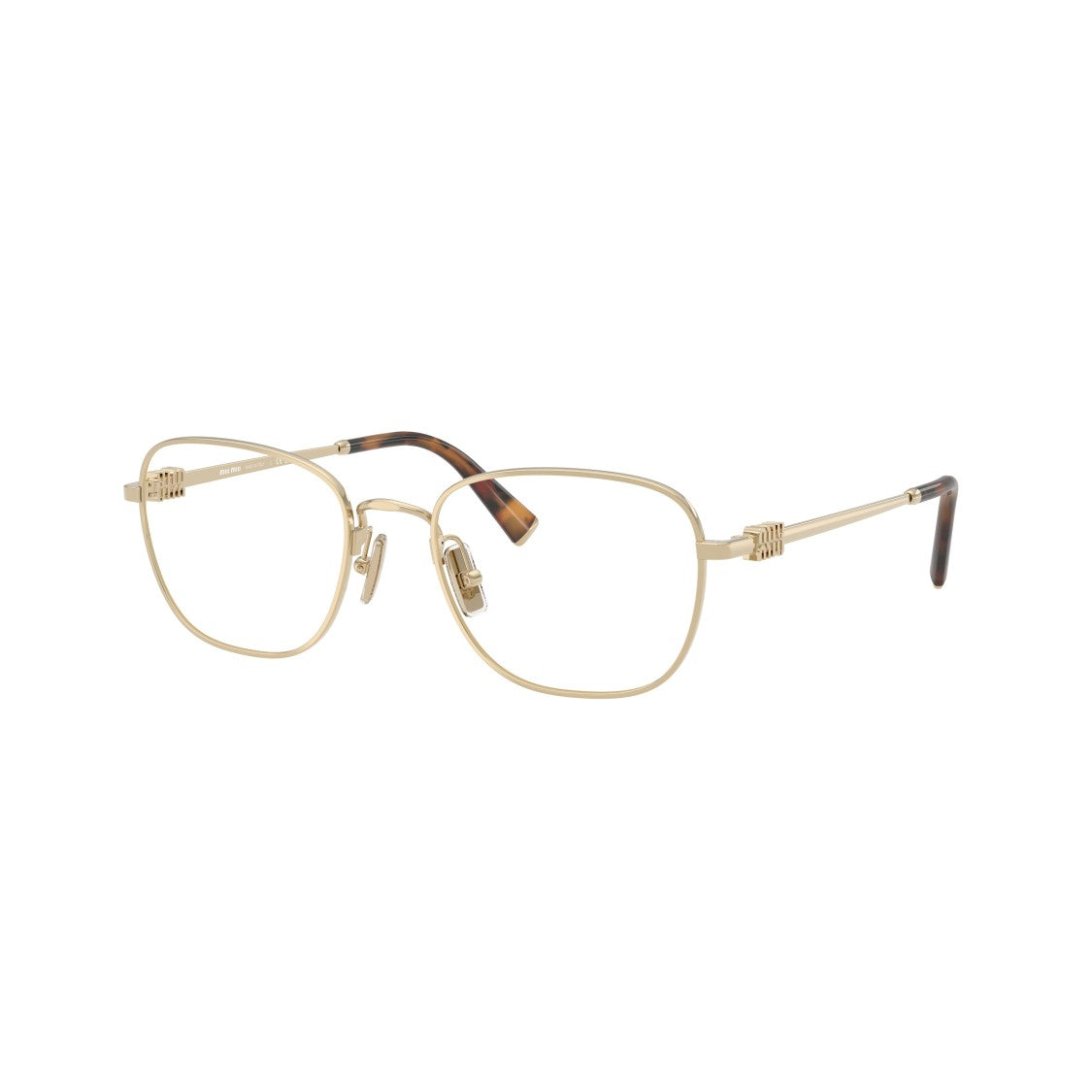 Miu Miu 0Mu 50Wv Square Lens Metal Frame Eyeglasses