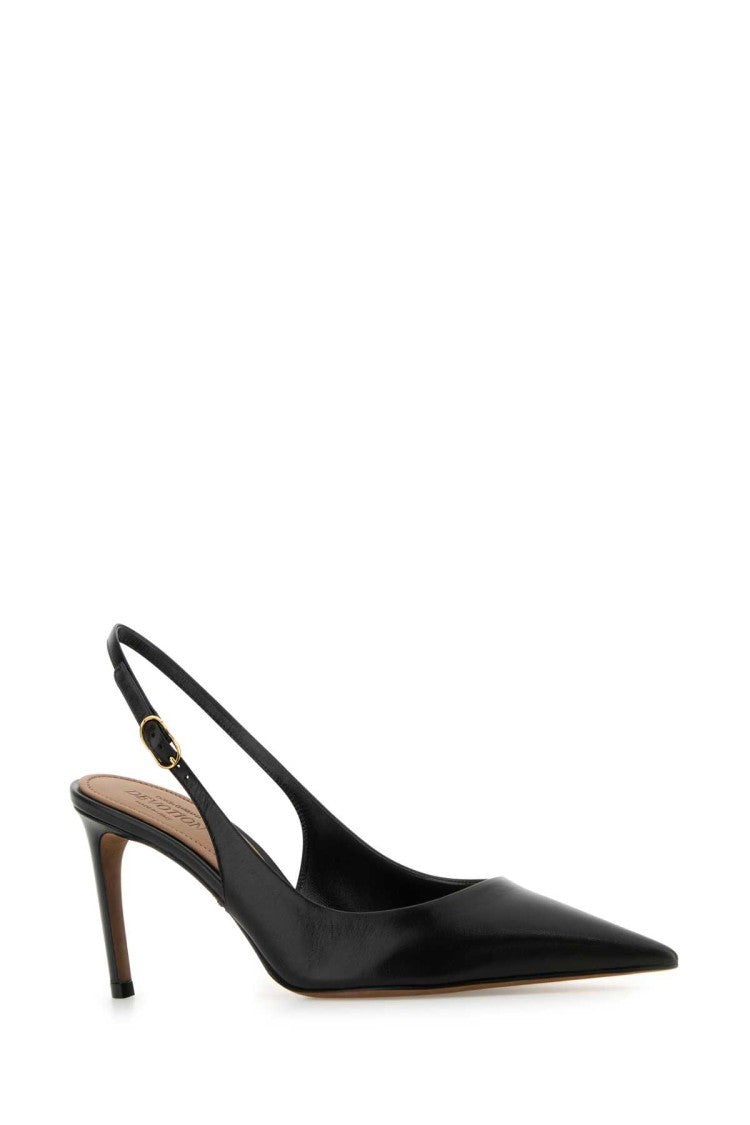 Dolce & Gabbana Black Leather Devotion 75 Pumps