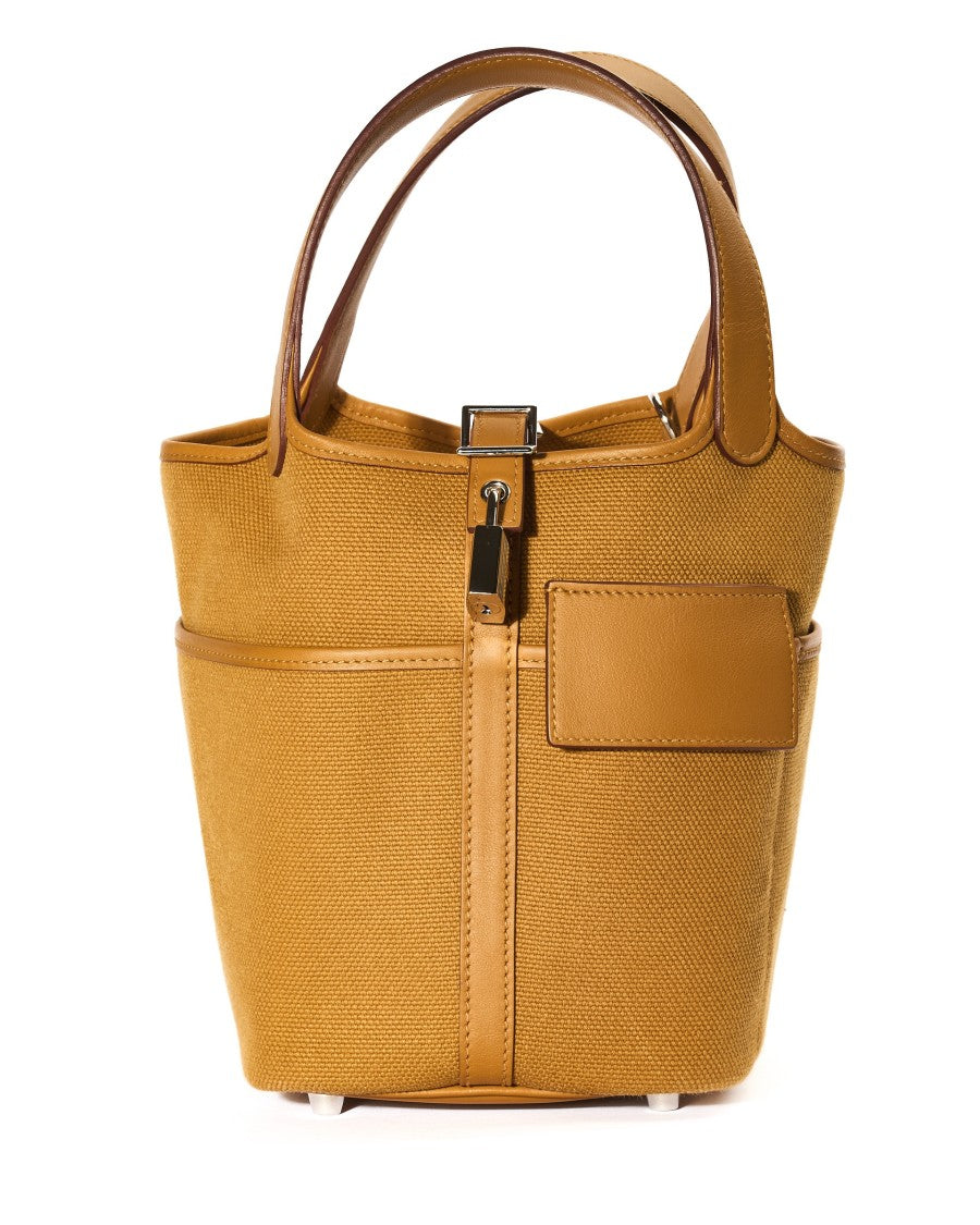 Hermès Picotin Lock 18 Cargo Bag In Toile Goeland