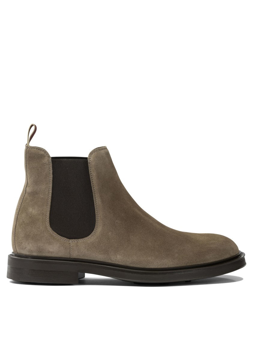 Sturlini Suede Ankle Boots With Elastic Side Panels