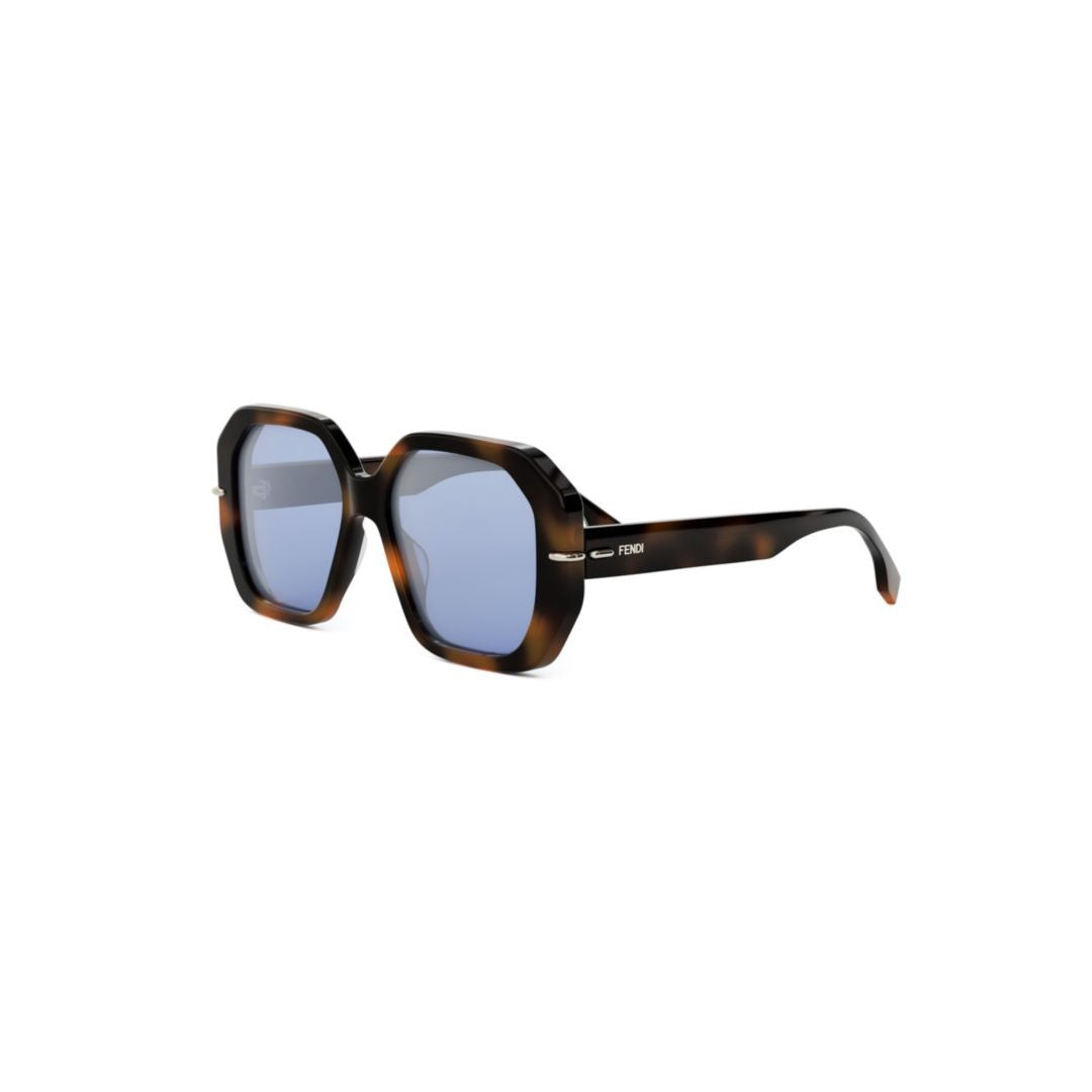 Fendi Fe40173i Oversized Geometric Tortoiseshell Sunglasses