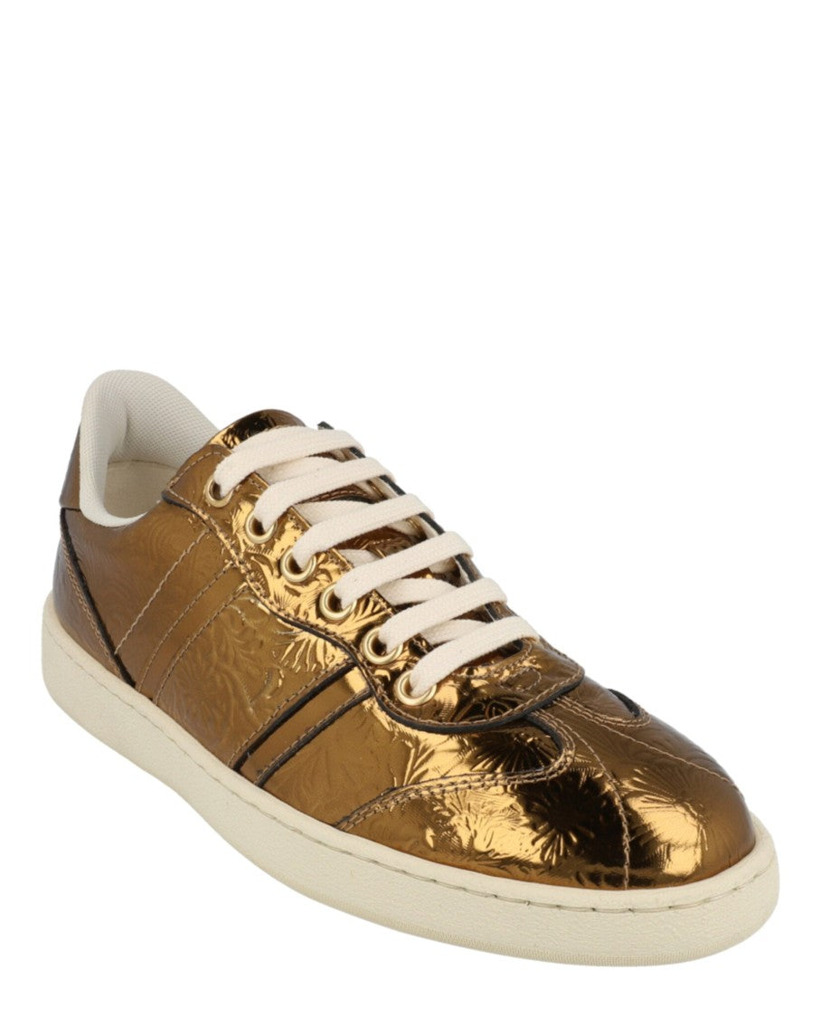 Ferragamo Faith Metallic Sneakers