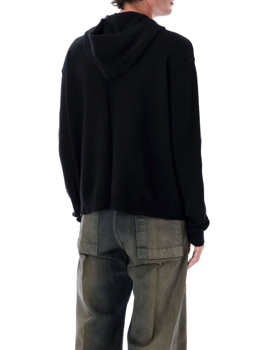Rick Owens Cashmere Zipped Hoodie