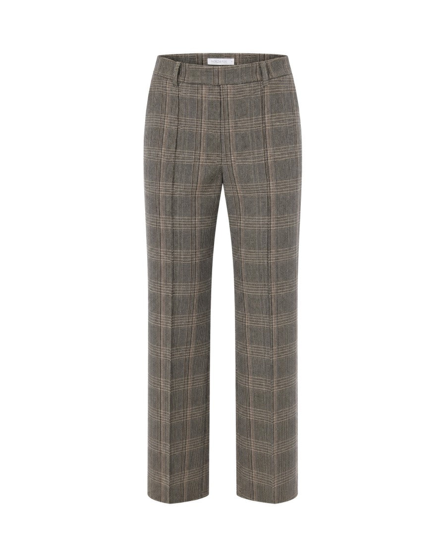 Patrizia Pepe Prince Of Wales Tailored Straight-Leg Pants