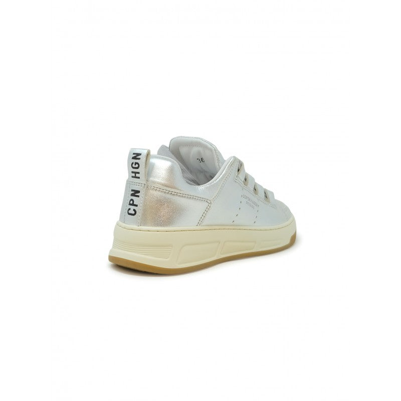Copenhagen Lea Silver Leather Sneakers
