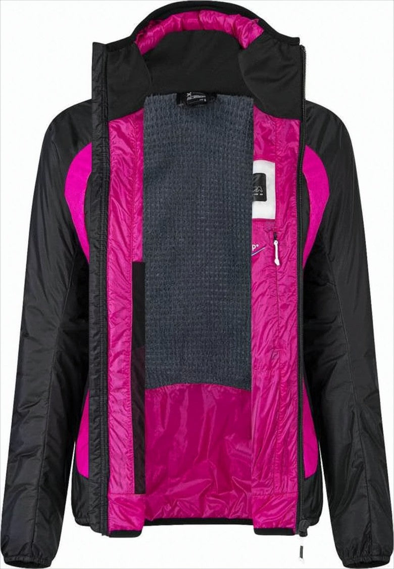 Montura Sporty Black Jacket With Vibrant Magenta Accents